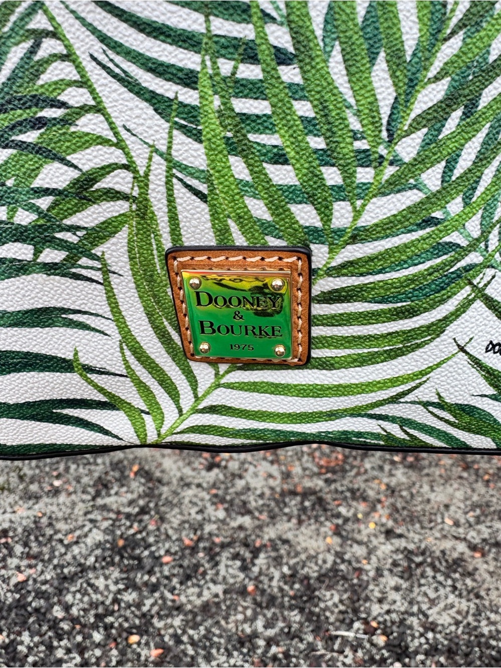 Dooney & Bourke Palm Leaf Print Crossbody Bag Tropical Mini Purse - Picture 8 of 14
